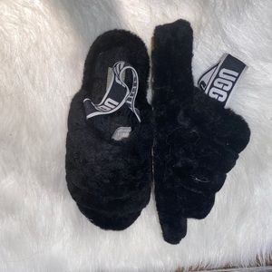 Ugg fluff slides